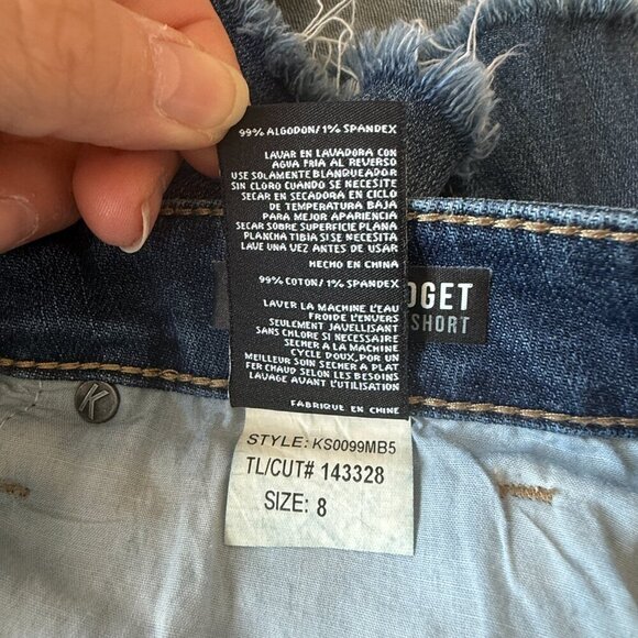 Women's 8 Kut From The Kloth Gidget Fray Distressed Raw Hem Cut Off Jean Shorts - Picture 6 of 6